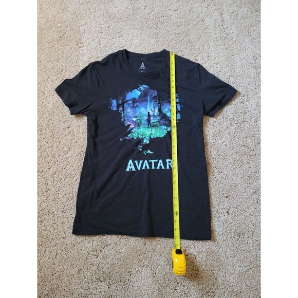 Avatar Pandora Native Scene Boys Size M Black Graphic Tee Short Sleeve Crew Neck - Picture 4 of 5